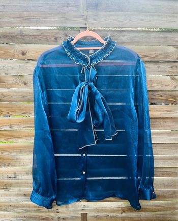 Chemisier transparent bleu - Taille 2XL