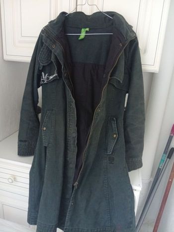 Long manteau a capuche 