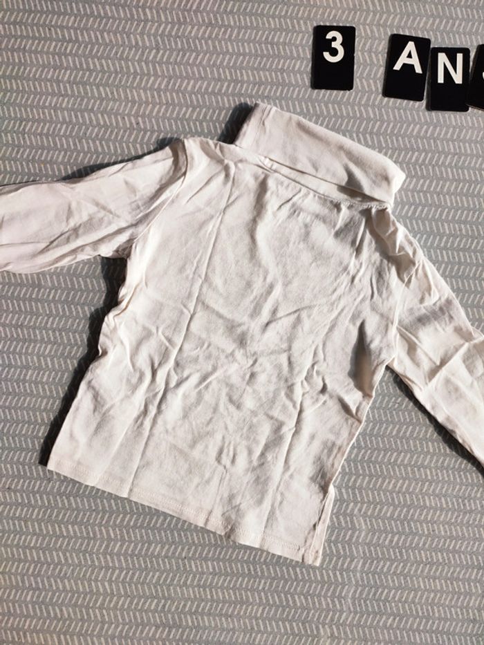 T-shirt sous-pull col roulé fille - Inextenso - 3 ans - photo numéro 8