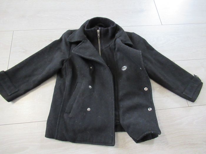 Manteau caban noir garçon H&M Taille 2 - 3 ans - photo numéro 2