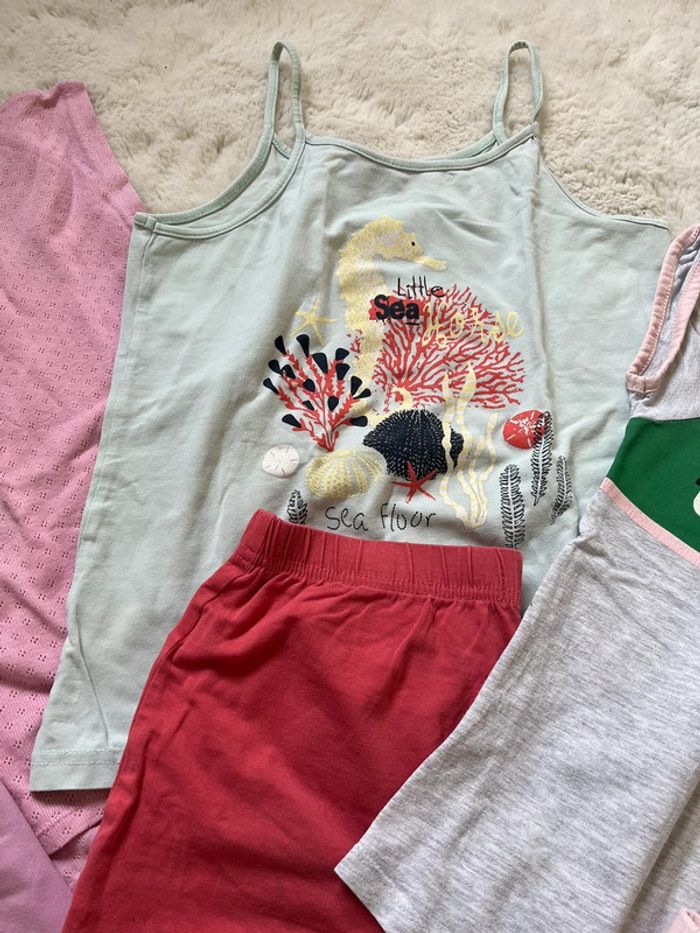 Lot pyjamas été  10 ans fille - photo numéro 3