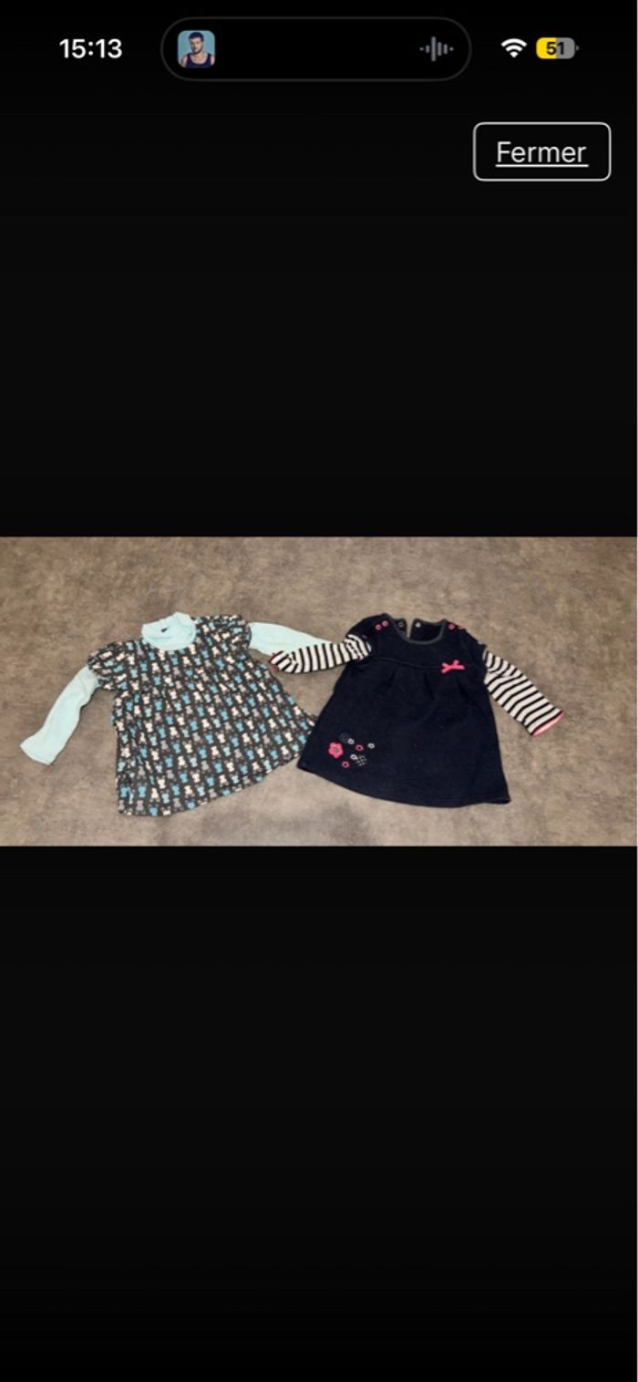 T-shirts manches longues bébé fille taille 12 mois