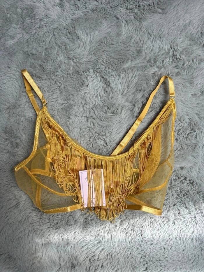 Ensemble lingerie moutarde taille XL - photo numéro 7