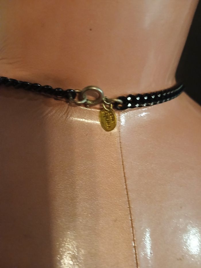 Collier fantaisie rouge et noir Scherrer - photo numéro 7