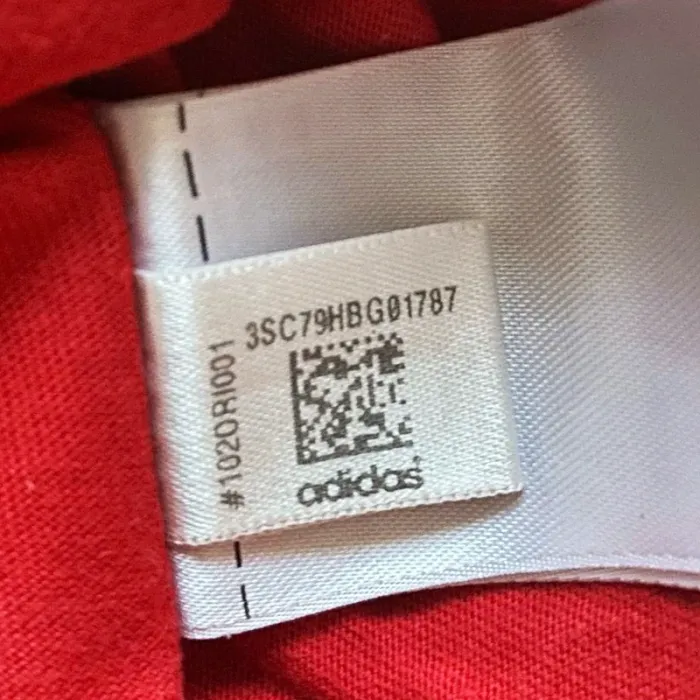 Adidas Classic Red/Rouge T-Shirt Vintage Logo Homme Exclusive Sport Mode Y2K (Taille L) - photo numéro 8