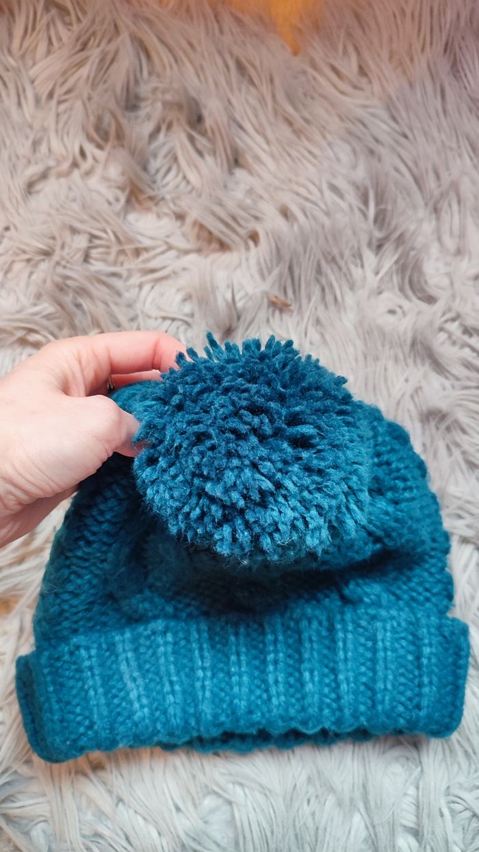 Bonnet bleu canard H&M - photo numéro 4