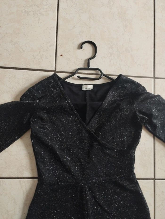 Combinaison femme taille xxs Pimkie noir pailleté - photo numéro 2