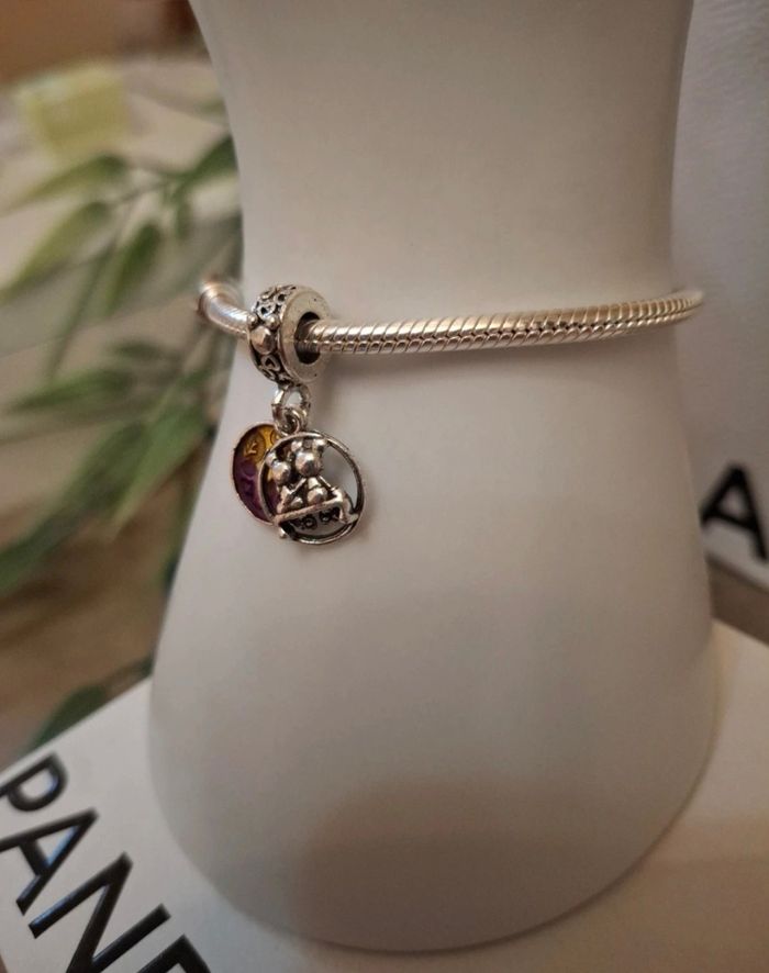 Charm double pendentifs mickey et minnie - photo numéro 2