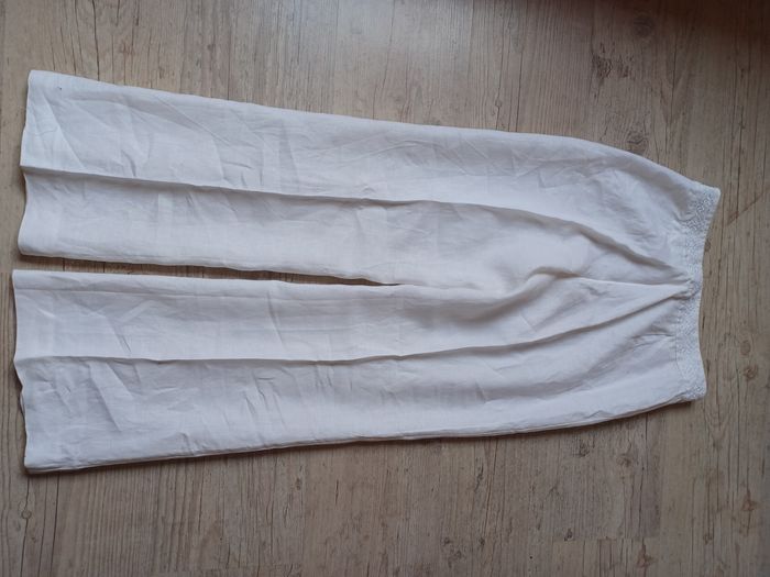 Pantalon lin blanc  Etam - photo numéro 2