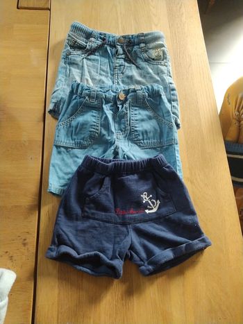 3 shorts été garcon