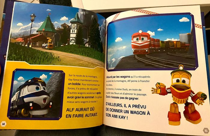 Livre NEUF « Robot Train » La grande course - photo numéro 2