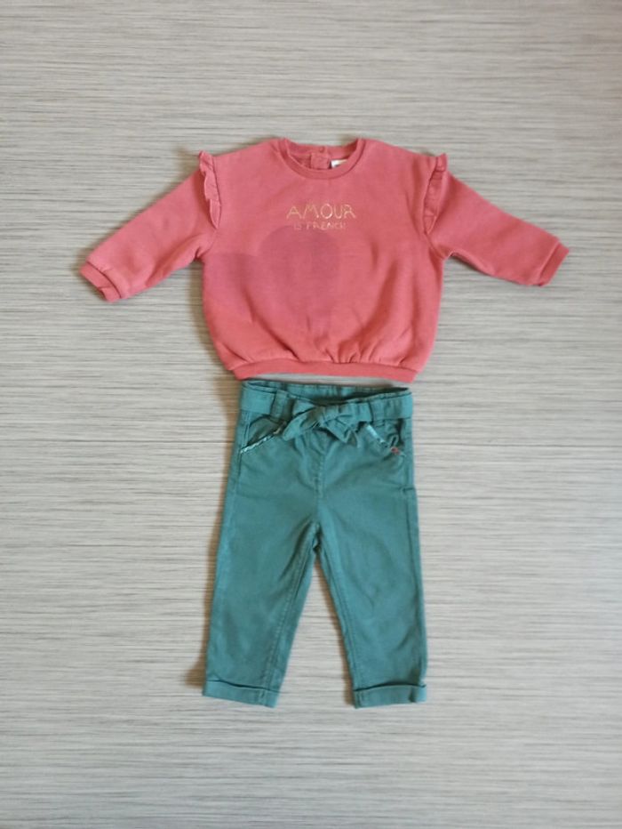 Pantalon + sweat 18 mois - photo numéro 2