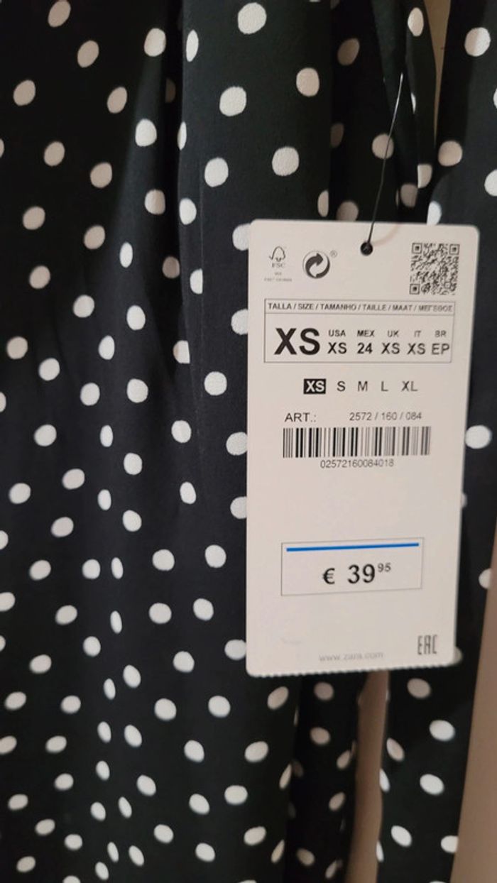 Pantalon papier bag, jambe large fluide Zara - photo numéro 6