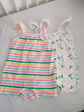 Lot de 2 combinaisons fille