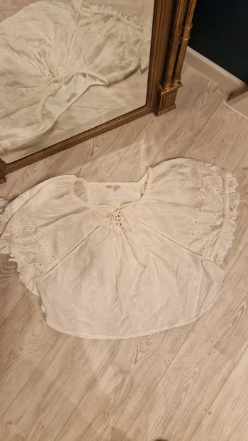 Blouse chauve souris bohème hipmpie blanche Gémo 🌼 Taille M