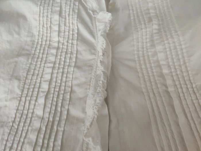 Chemise blanche brodée ancienne - photo numéro 7