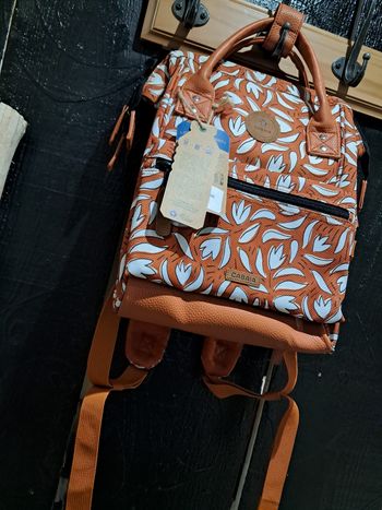 Sac à dos Cabaia taille S motifs feuilles 🍃