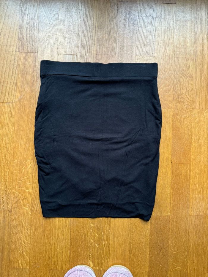 Mini jupe drapée noire - Stradivarius - photo numéro 2