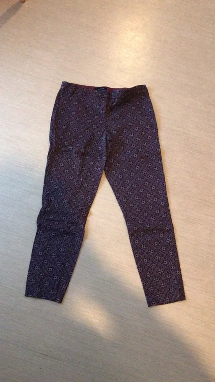 Pantalon slim imprime