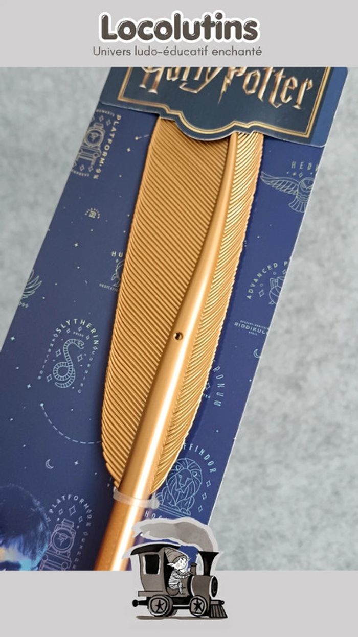 🚂 Stylo gel Harry Potter – Plume dorée Poufsouffle - photo numéro 5