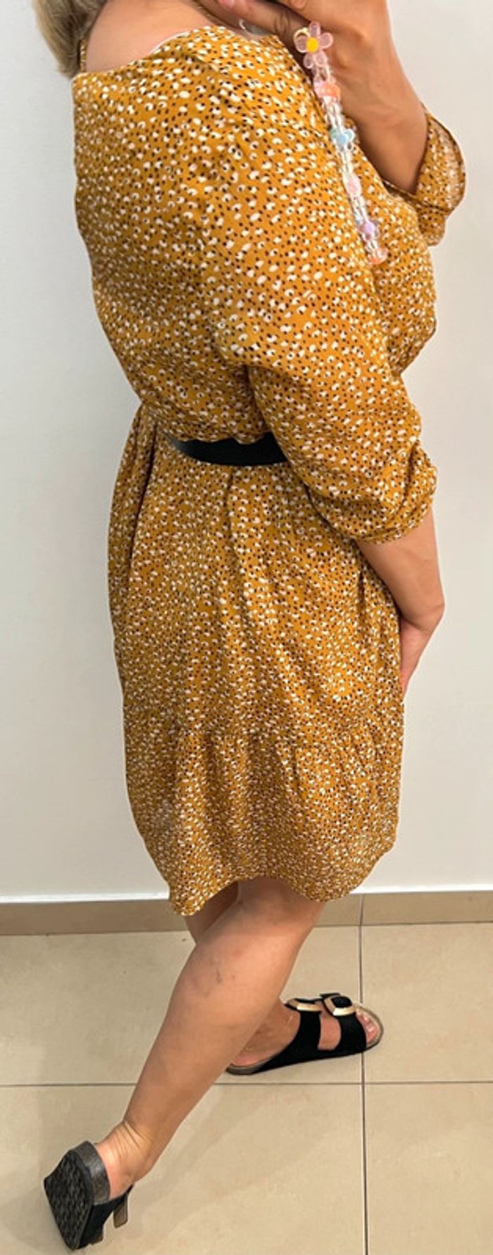 Robe courte fluide imprimée - photo numéro 8
