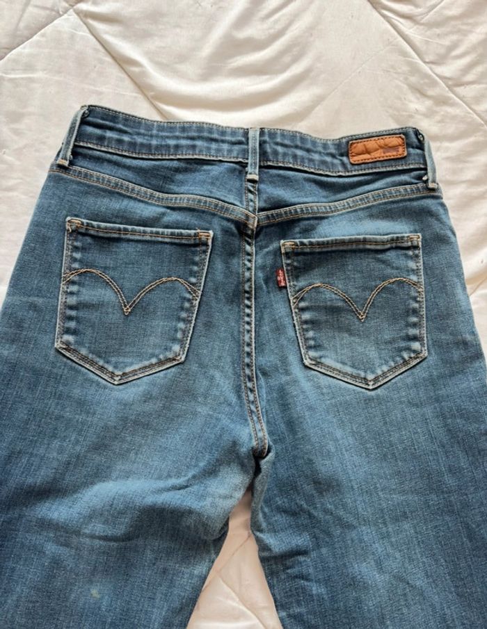 Jean levi’s bleu mi taille haute coupe slim straight droit demi curve taille S/36 L34 femme - photo numéro 17