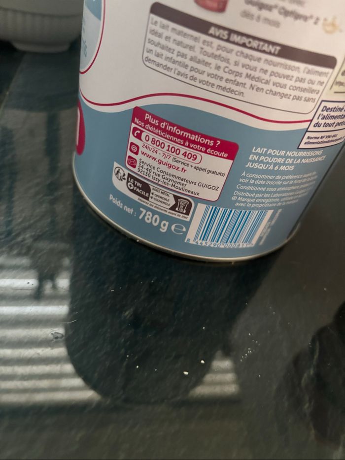 Lait infantile guigoz - photo numéro 3