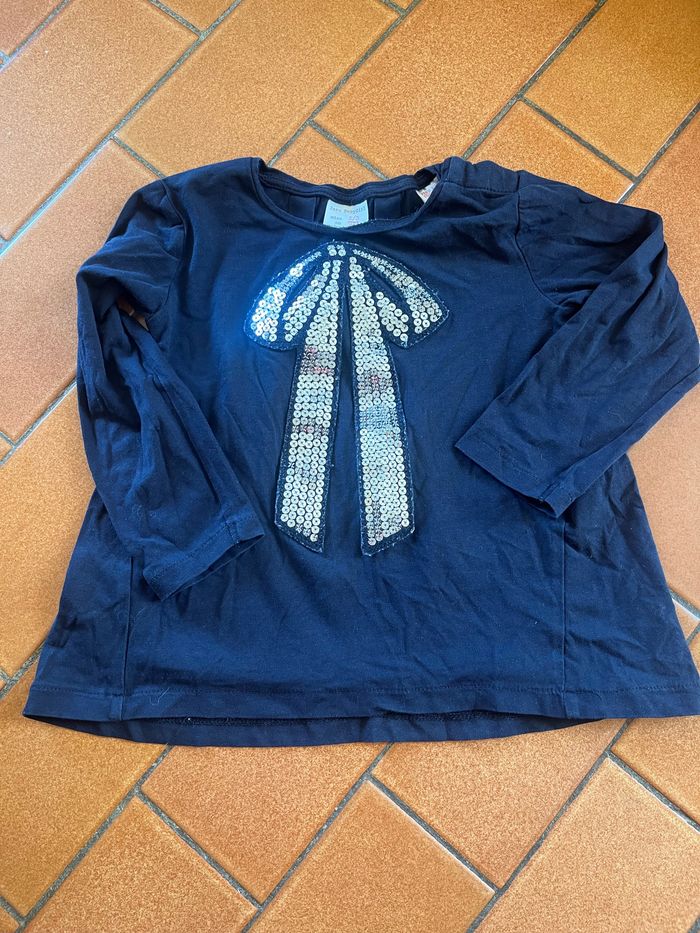 T shirt Zara bleu marine
