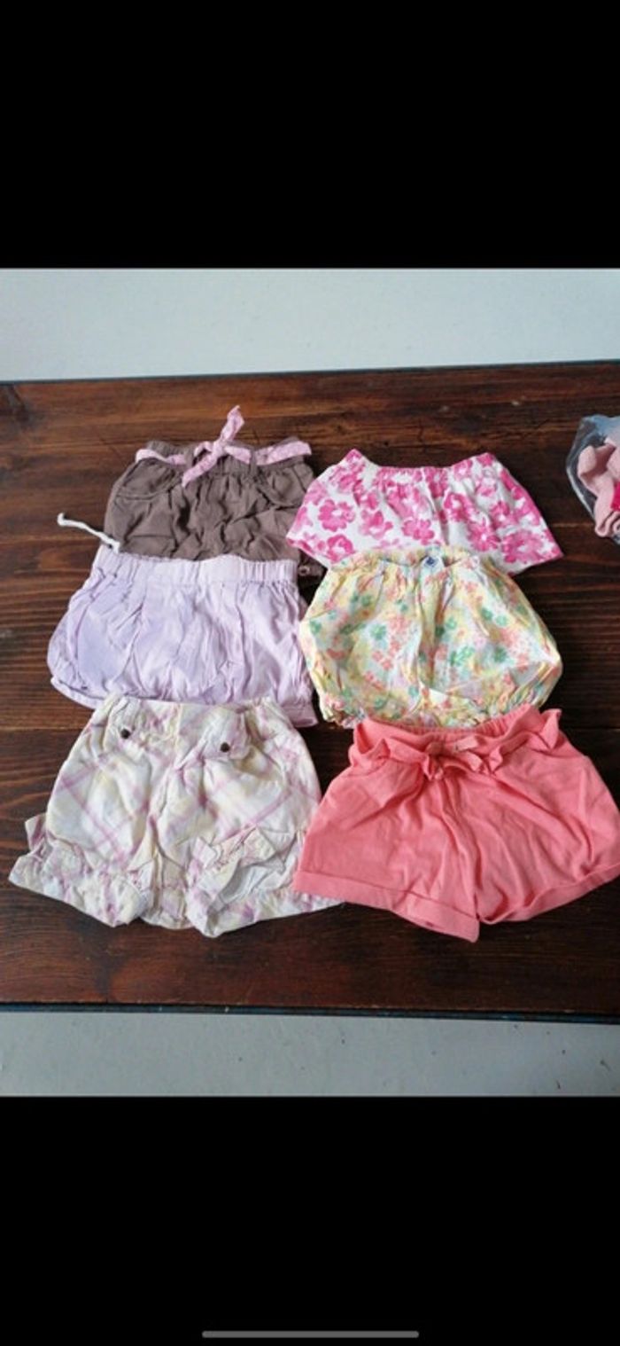 Lot shorts fille
