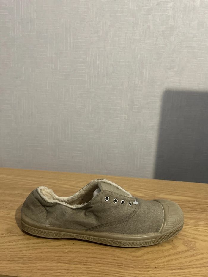 Tennis fourée Bensimon beige taille 6.5 pointure 40