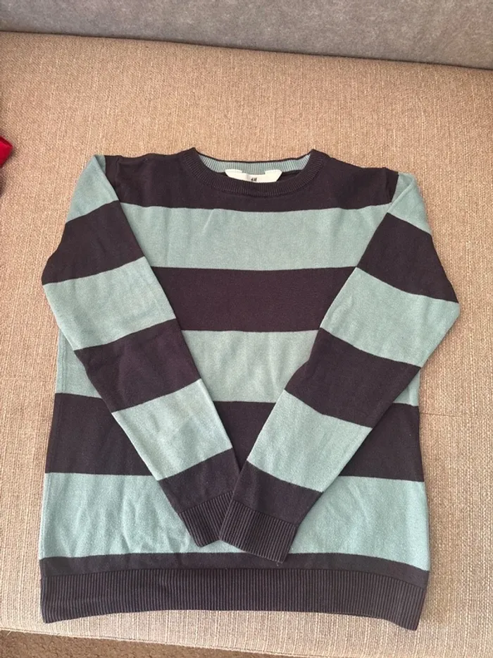 Pull jacquard en coton