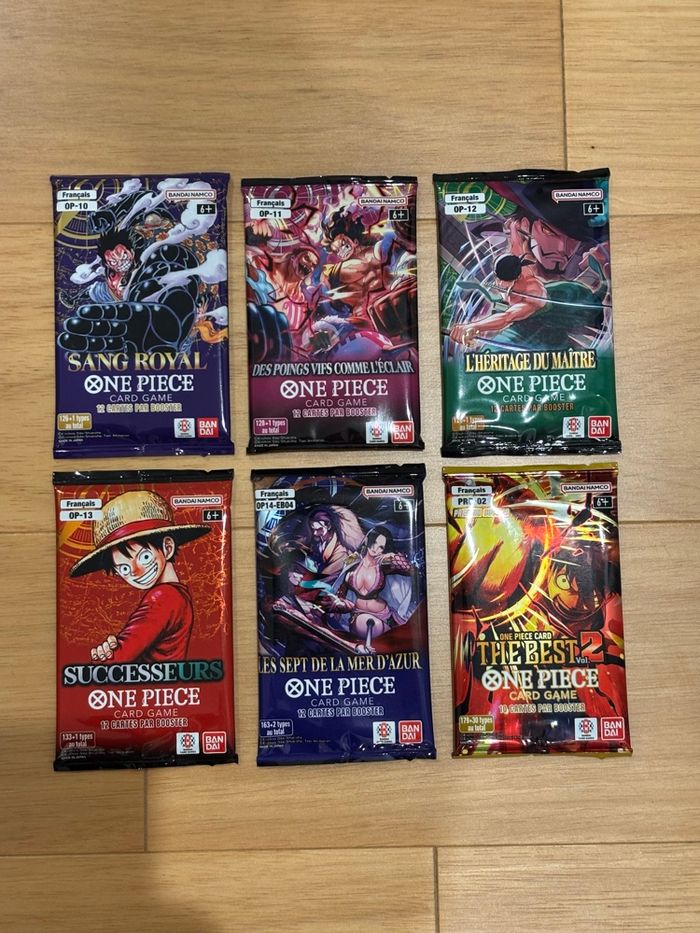 Lot de 6 booster One Piece - photo numéro 1
