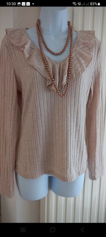 Pull beige très doux 