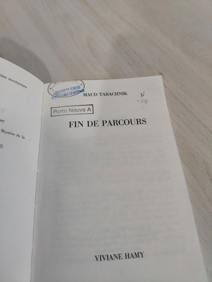 Livre Fin de parcours nouvelles noires chemins nocturnes Maud Tabachnik - photo numéro 5