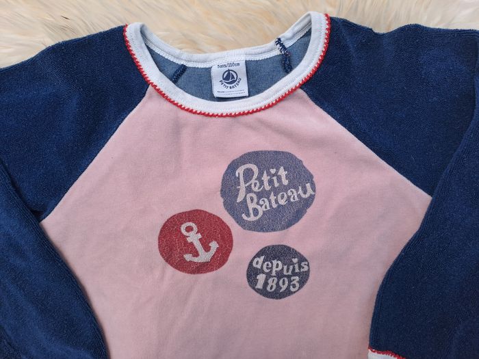 Pyjama Petit Bateau velours taille 5 ans - photo numéro 2
