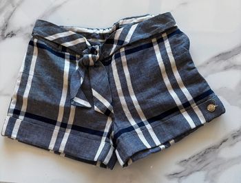 Joli short à carreaux T. 12 ans fille neuf