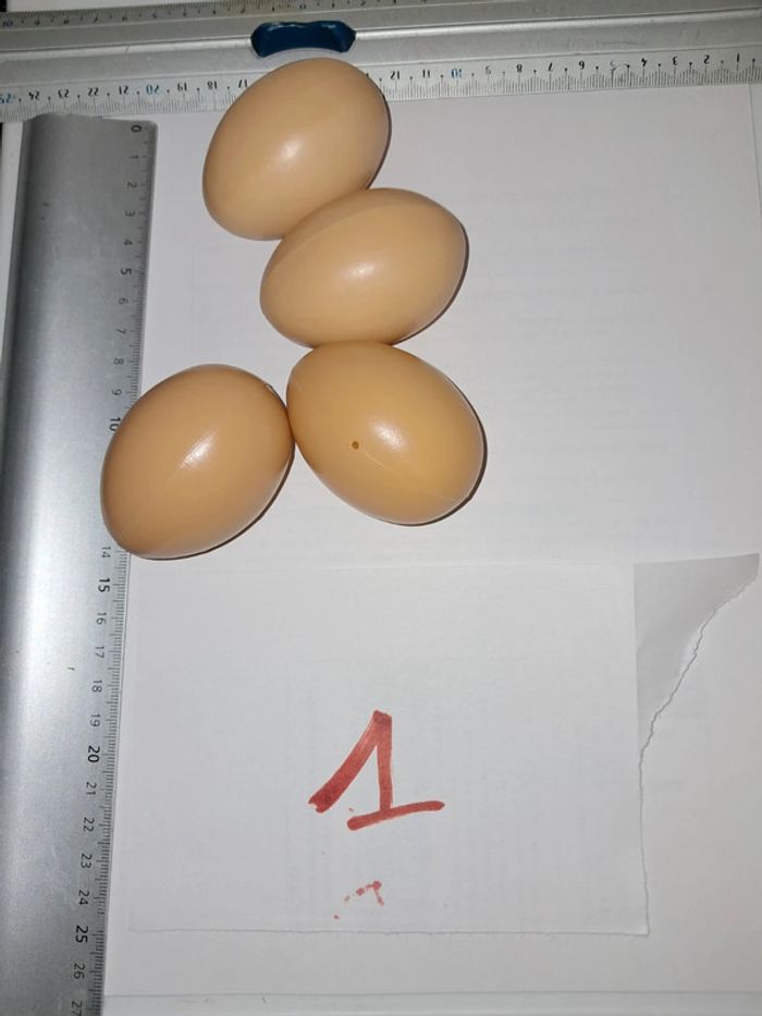 Lot 4 œufs dînette cuisine primeur marchande épicier