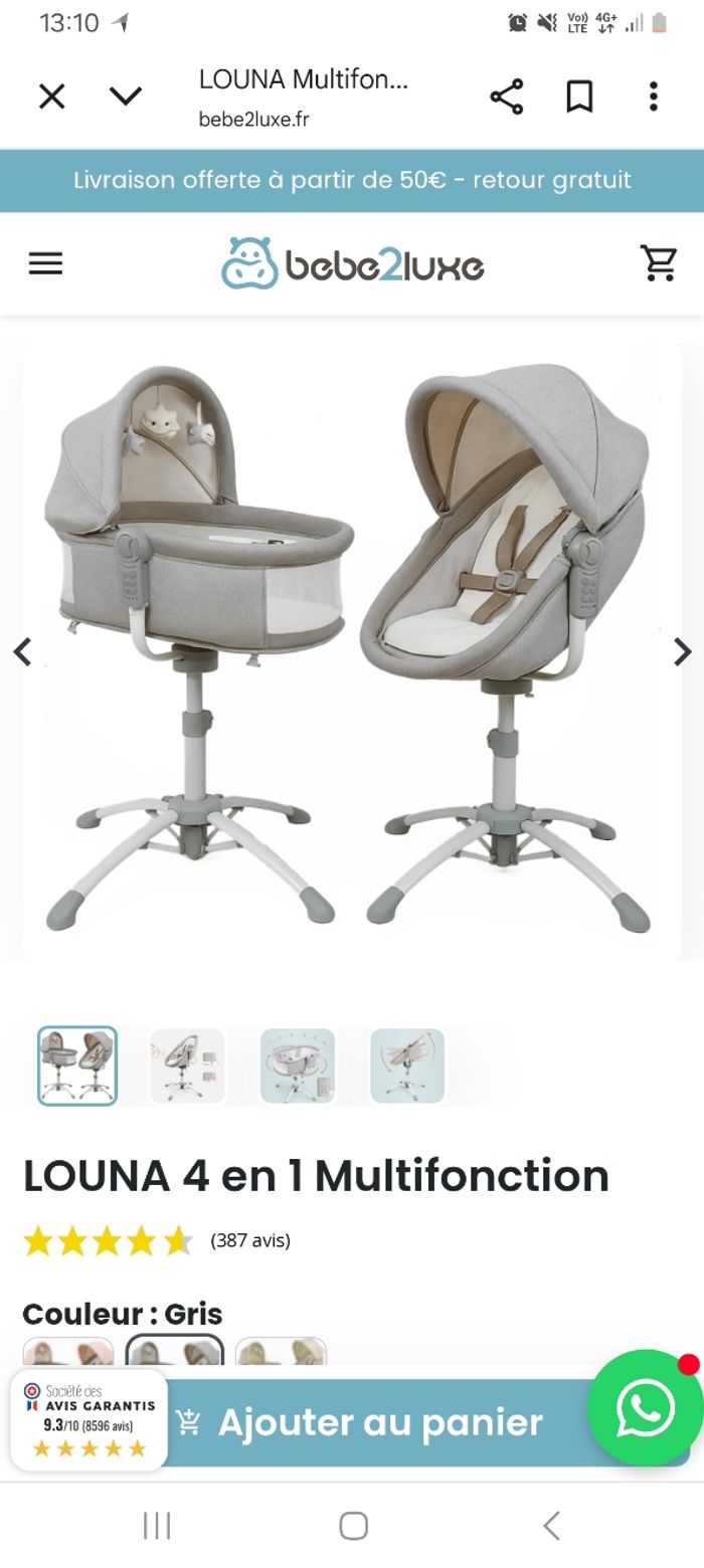 Balancelle louna baby delux - photo numéro 4