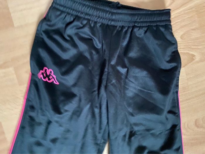 Beau pantalon jogging/survêtement noir Kappa T. 6 ans/116 cm fille neuf - photo numéro 3