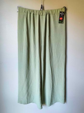Pantalon élégant Vert Kaki coupe droite fluide Taille 36 au 44