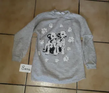Robe pull T 8 ans fille