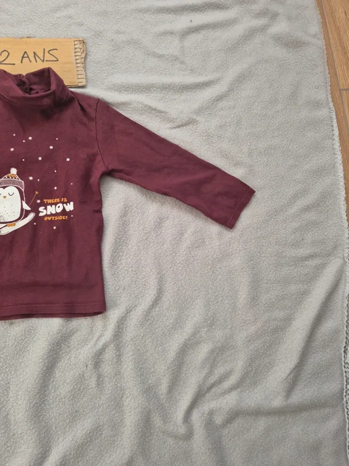 T-shirt col roule 24 mois kiabi - photo numéro 3