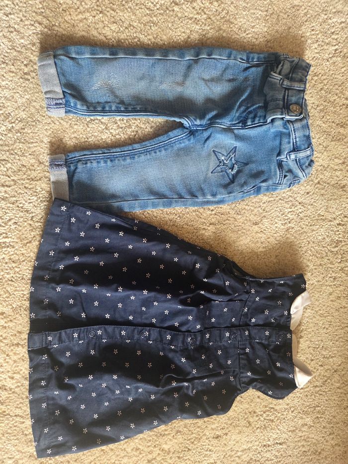 Lot pantalons + une robe - photo numéro 3