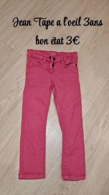 Jean skinny 3ans tape a l'oeil 