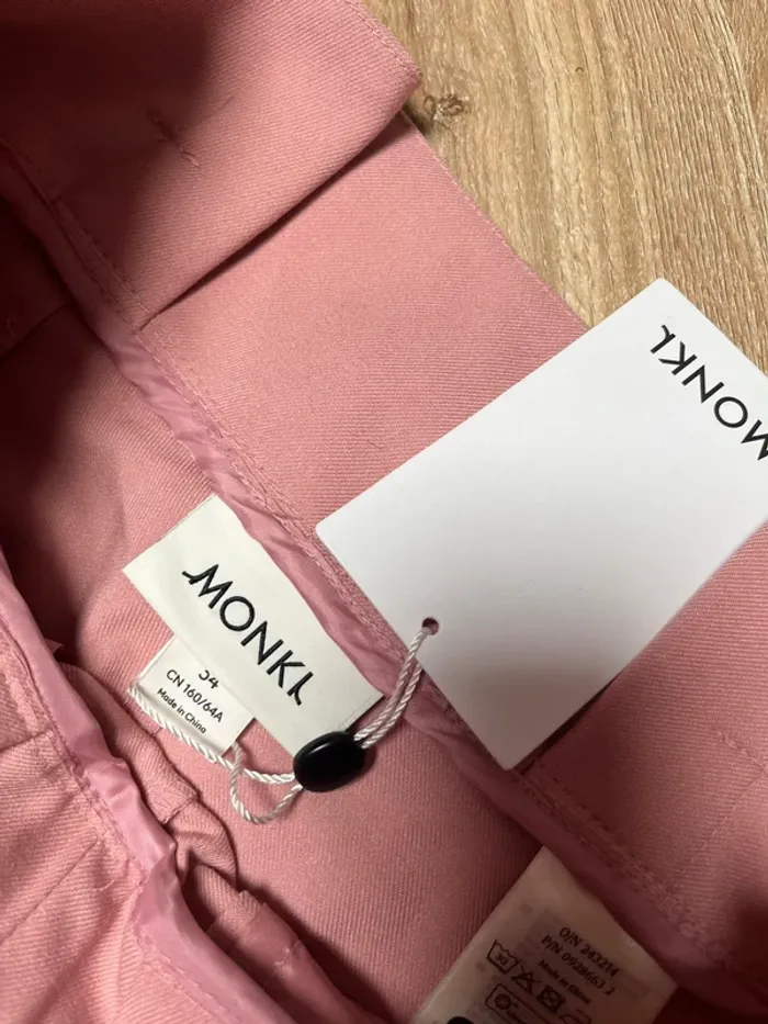 pantalon wide leg rose Monki - photo numéro 5