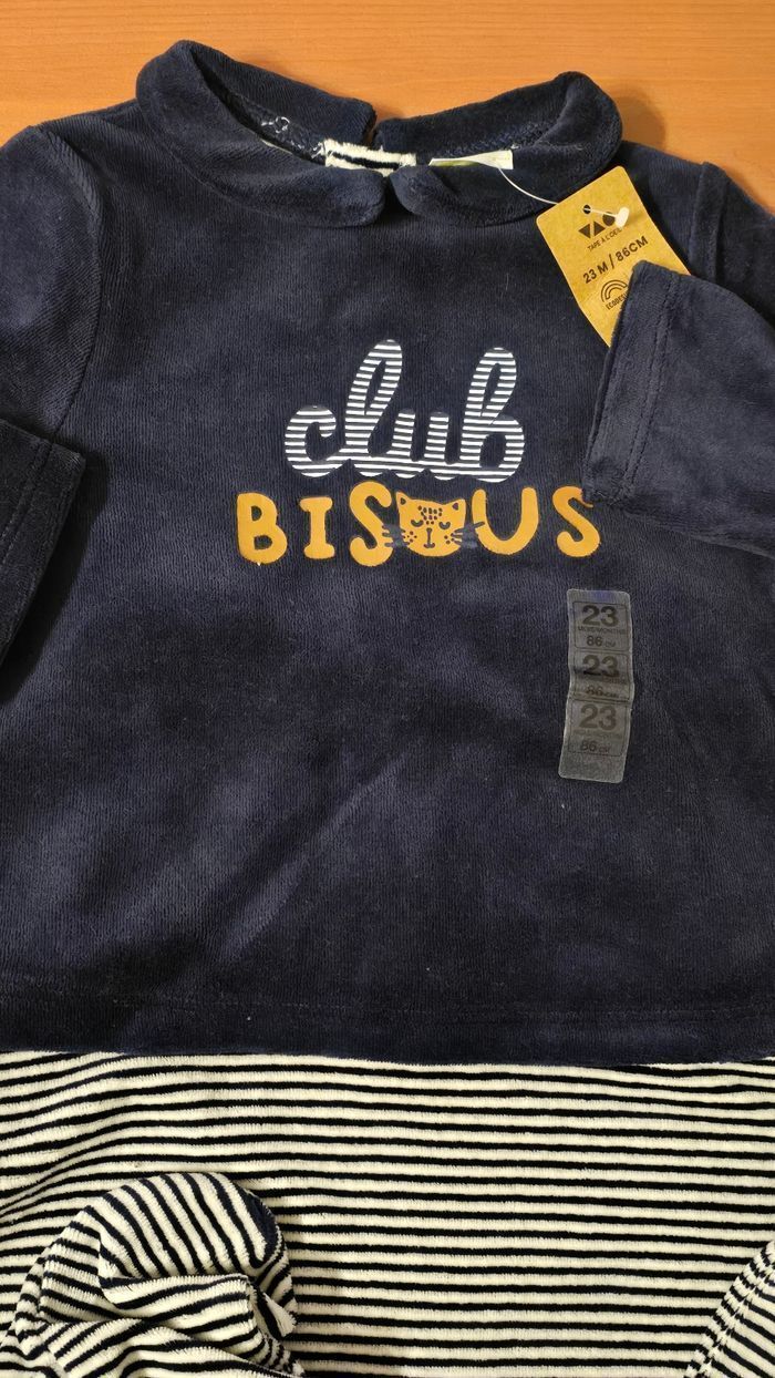 (Neuf non porté)🏷🥰💙 pyjama doux et chaud 23mois Garçon - photo numéro 4