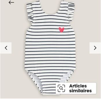 Maillot de bain marinière 9 mois