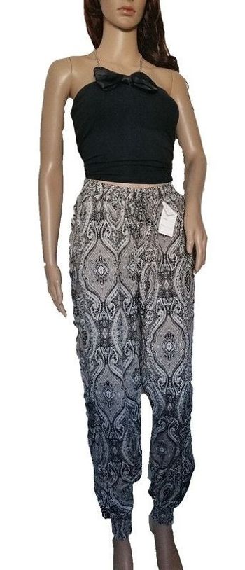 Pantalon fluide graphique boho bohème hippie chic cachemire paisley mandala