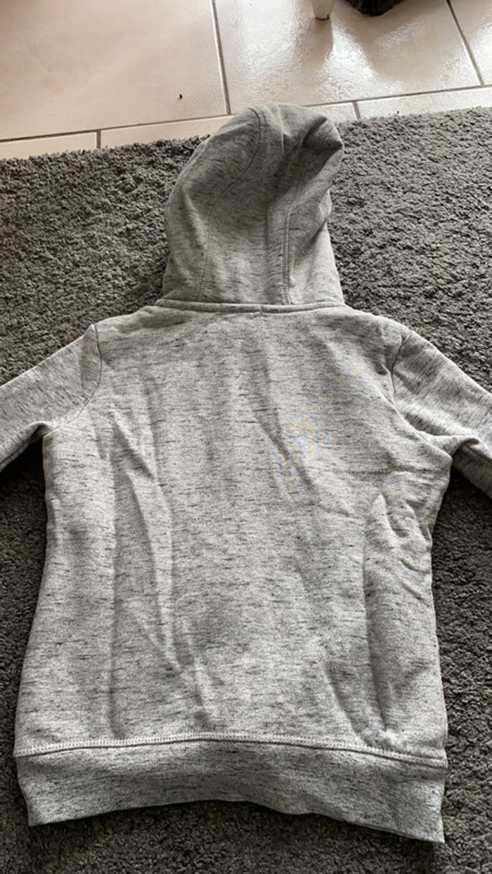 Sweat fille gris kiabi intérieur polaire - photo numéro 2