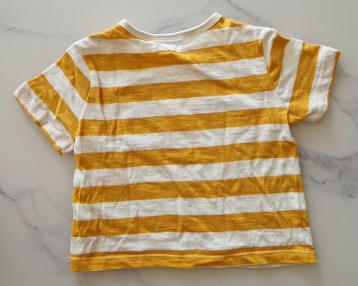 T-shirt "Petit pilote" rayé Bout'Chou 12 mois - photo numéro 3